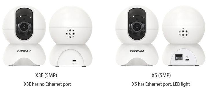 Foscam X5 5MP QHD PTZ AI Human Detection WiFi IP Camera - ACE Peripherals