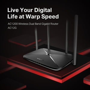 Mercusys AC12G AC1200 Wireless Dual Band Gigabit Router - ACE Peripherals