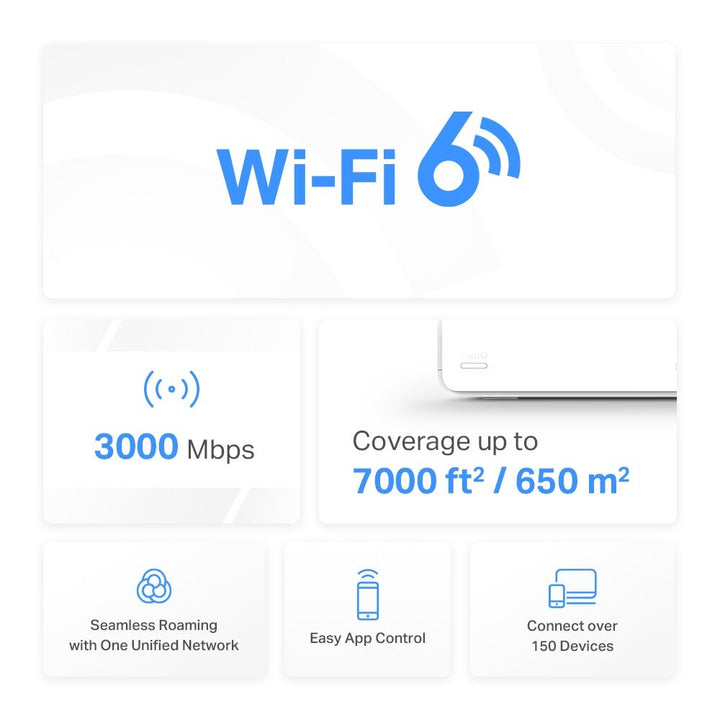 Mercusys Halo H80X AX3000 Whole Home Mesh Wi-Fi 6 System - ACE Peripherals