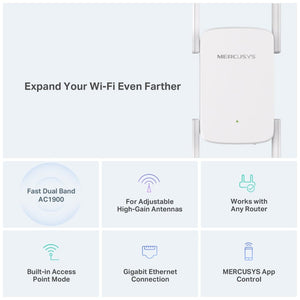 Mercusys ME50G AC1900 Wi-Fi Range Extender - ACE Peripherals