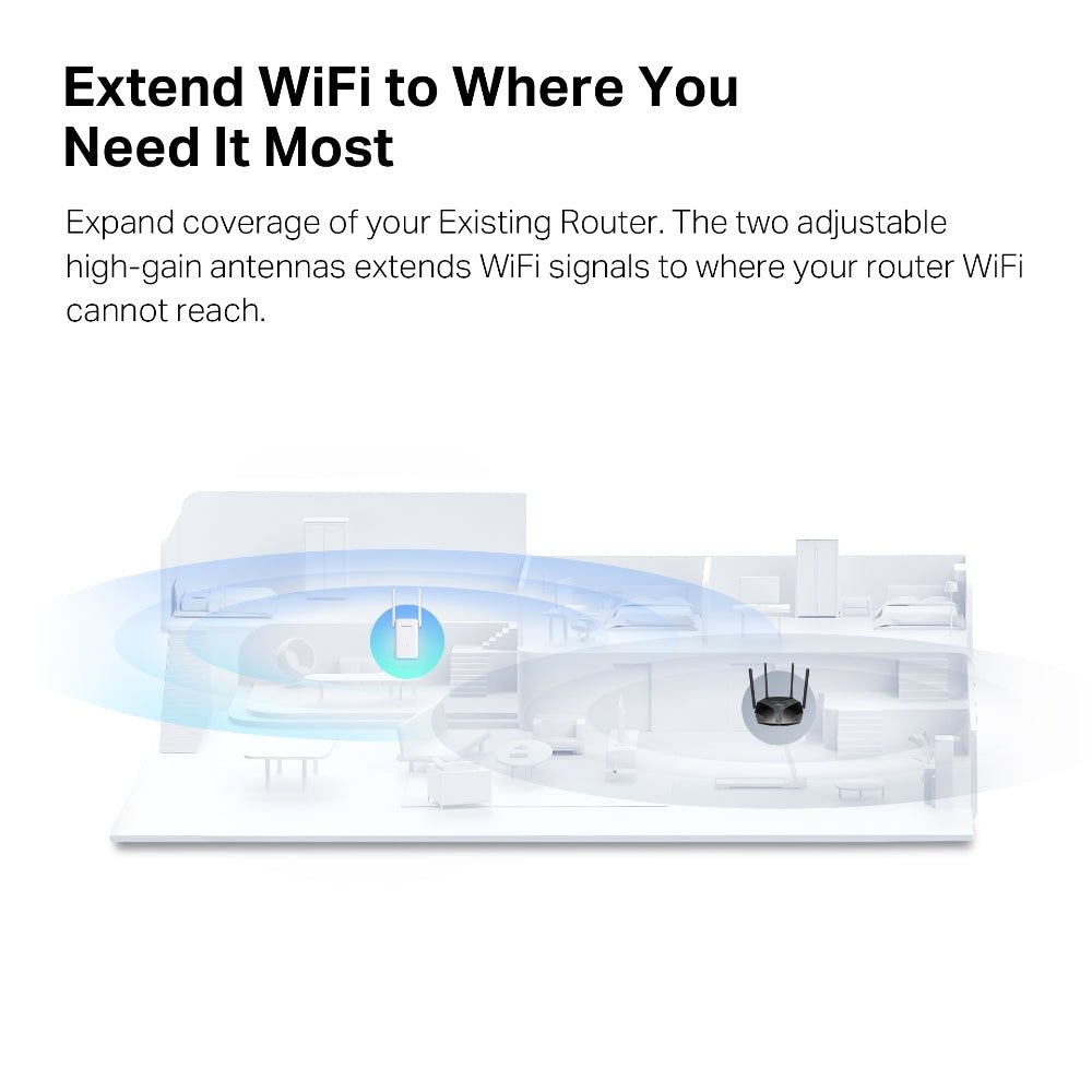 Mercusys ME70X AX1800 Wi-Fi 6 Range Extender - ACE Peripherals