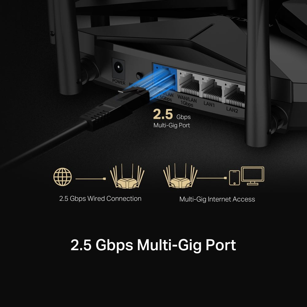 Mercusys MR90X AX6000 8-Stream Wi-Fi 6 Router - ACE Peripherals
