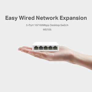 Mercusys MS105 5-Port 10/100Mbps Desktop Switch - ACE Peripherals