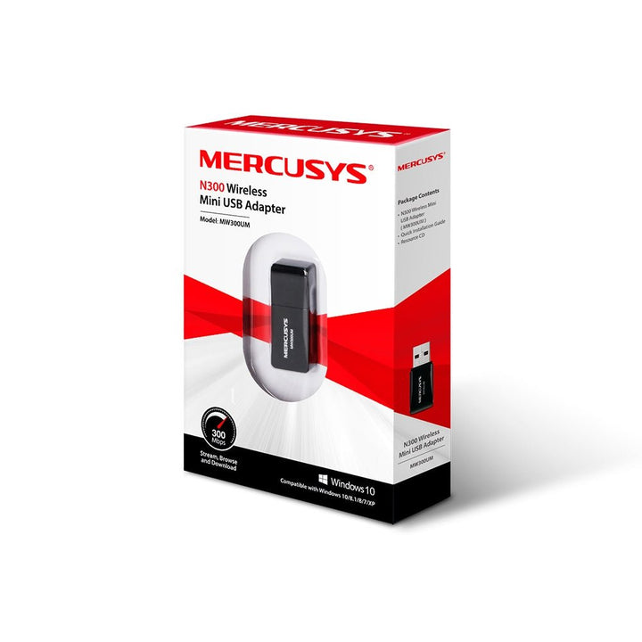 Mercusys MW300UM N300 Wireless Mini USB Adapter - ACE Peripherals
