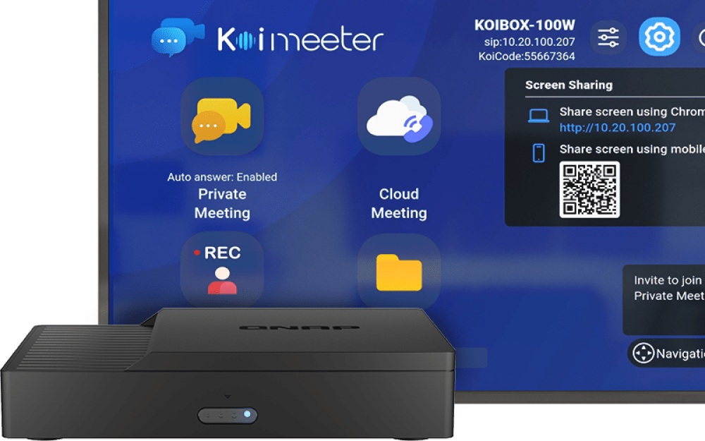 QNAP KoiBox-100W 4K Video Conferencing Solution - ACE Peripherals
