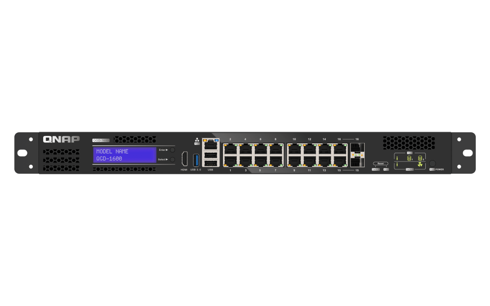 QNAP QGD-1600 16-Port Gigabit Virtualization Switch - ACE Peripherals