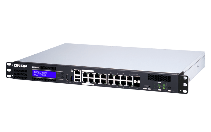 QNAP QGD-1600P 12-Port Gigabit Virtualization POE++ Switch - ACE Peripherals