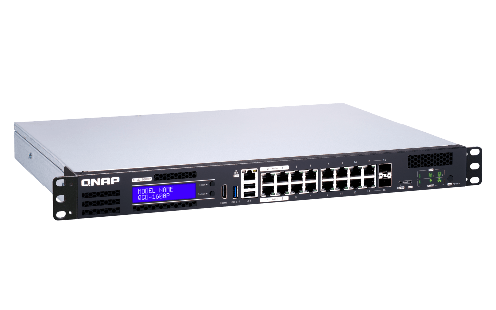 QNAP QGD-1600P 12-Port Gigabit Virtualization POE++ Switch - ACE Peripherals