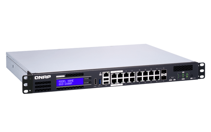 QNAP QGD-1600P 12-Port Gigabit Virtualization POE++ Switch - ACE Peripherals