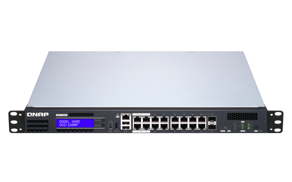 QNAP QGD-1600P 12-Port Gigabit Virtualization POE++ Switch - ACE Peripherals