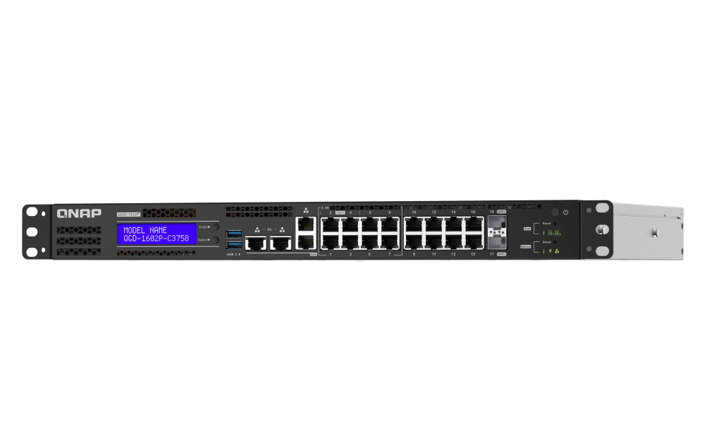 QNAP QGD-1602P 18-Port 10Gbe Virtualization POE++ Switch - ACE Peripherals