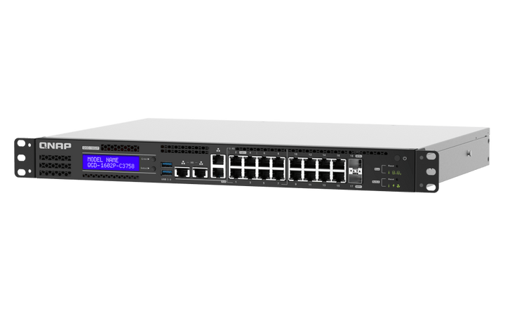 QNAP QGD-1602P 18-Port 10Gbe Virtualization POE++ Switch - ACE Peripherals