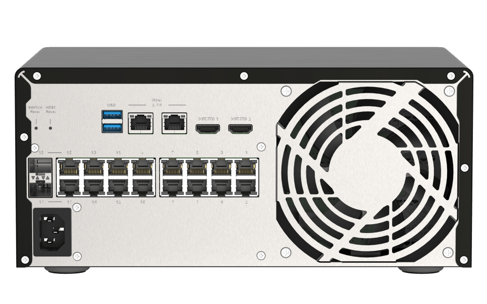 QNAP QGD-3014-16PT 16-Port Surveillance NVR PoE Switch - ACE Peripherals