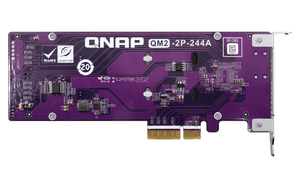 QNAP QM2-2P-244A Dual M.2 PCIe NVMe SSD Expansion Card - ACE Peripherals