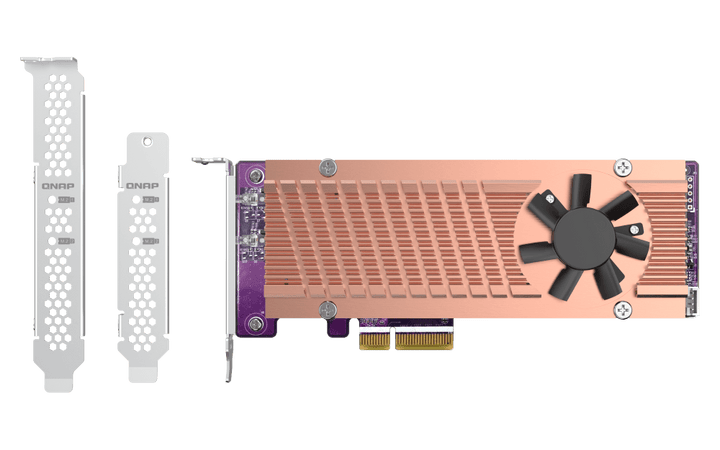 QNAP QM2-2P-244A Dual M.2 PCIe NVMe SSD Expansion Card - ACE Peripherals