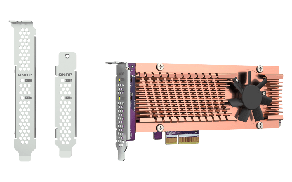 QNAP QM2-2P-344A Dual M.2 PCIe NVMe SSD Expansion - ACE Peripherals