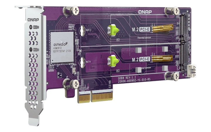 QNAP QM2-2P-344A Dual M.2 PCIe NVMe SSD Expansion - ACE Peripherals