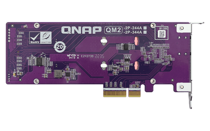 QNAP QM2-2P-344A Dual M.2 PCIe NVMe SSD Expansion - ACE Peripherals