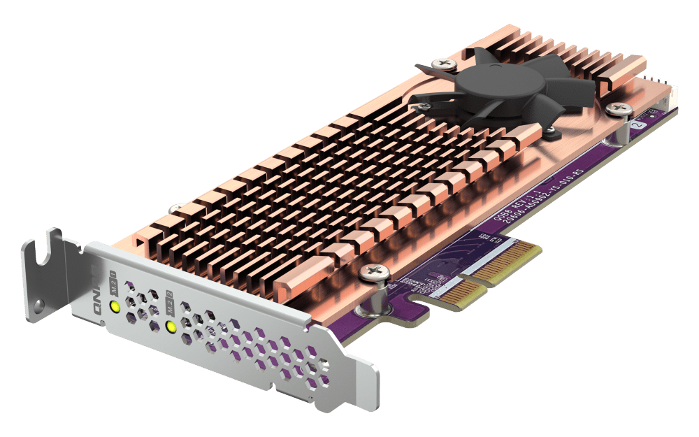 QNAP QM2-2P-344A Dual M.2 PCIe NVMe SSD Expansion - ACE Peripherals