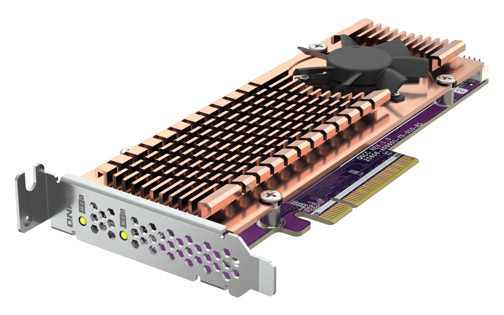 QNAP QM2-2P-384A Dual M.2 PCIe NVMe SSD Card - ACE Peripherals