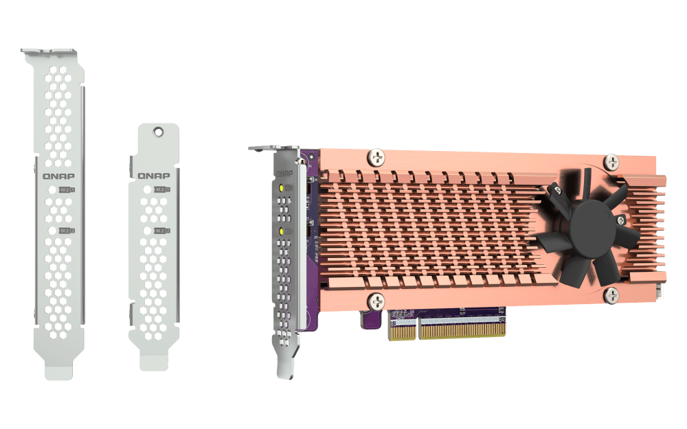 QNAP QM2-2P-384A Dual M.2 PCIe NVMe SSD Card - ACE Peripherals