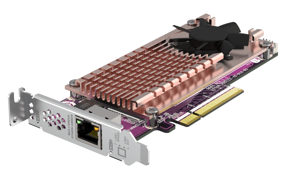 QNAP QM2-2P10G1TB M.2 NVMe SSD Expansion with 10GbE - ACE Peripherals
