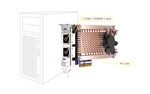 QNAP QM2-2P2G2T M.2 NVMe SSD Card with Dual 2.5GbE - ACE Peripherals