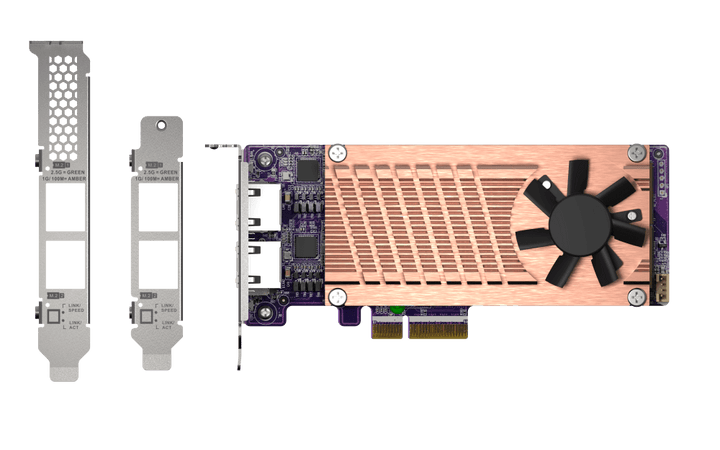 QNAP QM2-2P2G2T M.2 NVMe SSD Card with Dual 2.5GbE - ACE Peripherals