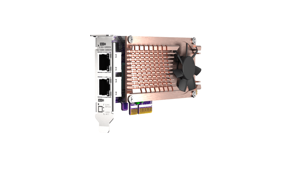 QNAP QM2-2P2G2T M.2 NVMe SSD Card with Dual 2.5GbE - ACE Peripherals