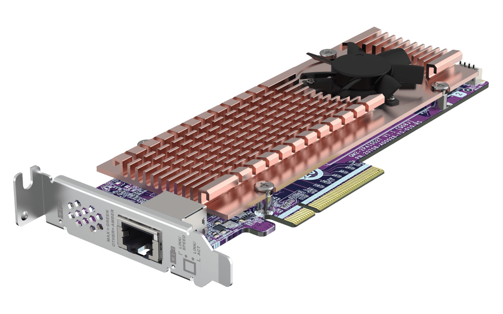 QNAP QM2-2P410G1T M.2 NVMe SSD Card with 10GbE Port - ACE Peripherals