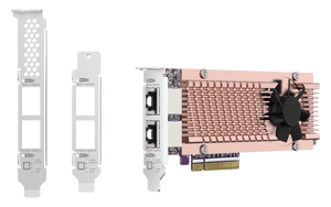 QNAP QM2-2P410G2T Dual M.2 NVMe SSD Expansion with Dual 10GbE Ports - ACE Peripherals
