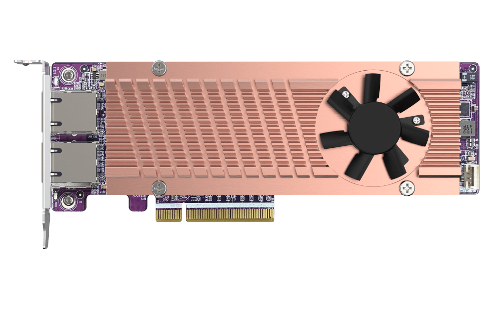 QNAP QM2-2P410G2T Dual M.2 NVMe SSD Expansion with Dual 10GbE Ports - ACE Peripherals