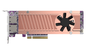 QNAP QM2-2P410G2T Dual M.2 NVMe SSD Expansion with Dual 10GbE Ports - ACE Peripherals