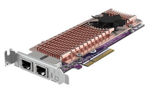 QNAP QM2-2P410G2T Dual M.2 NVMe SSD Expansion with Dual 10GbE Ports - ACE Peripherals