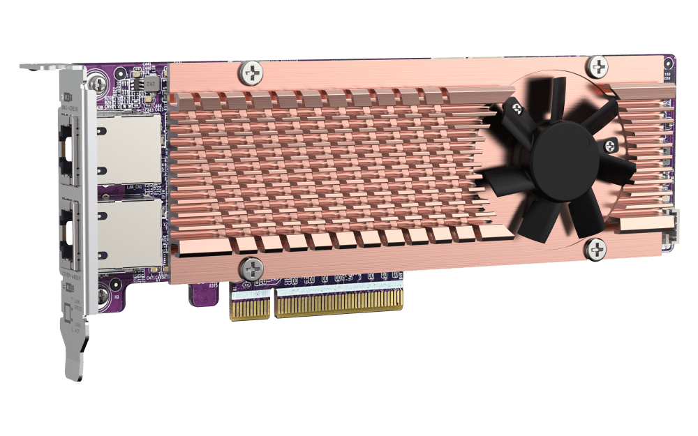 QNAP QM2-2P410G2T Dual M.2 NVMe SSD Expansion with Dual 10GbE Ports - ACE Peripherals