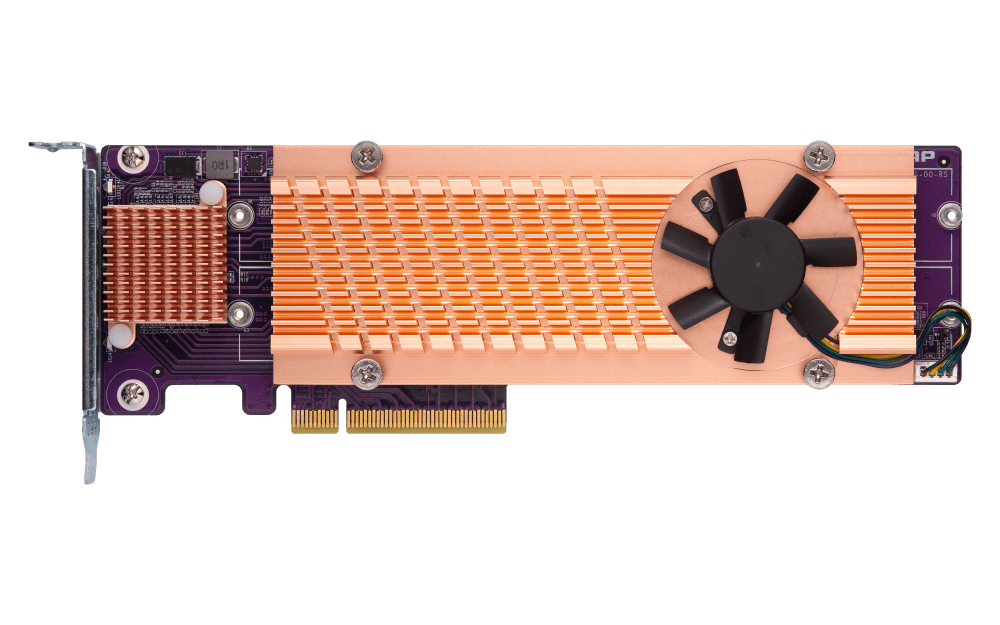 QNAP QM2-4P-384 Quad M.2 PCIe NVMe SSD Expansion - ACE Peripherals