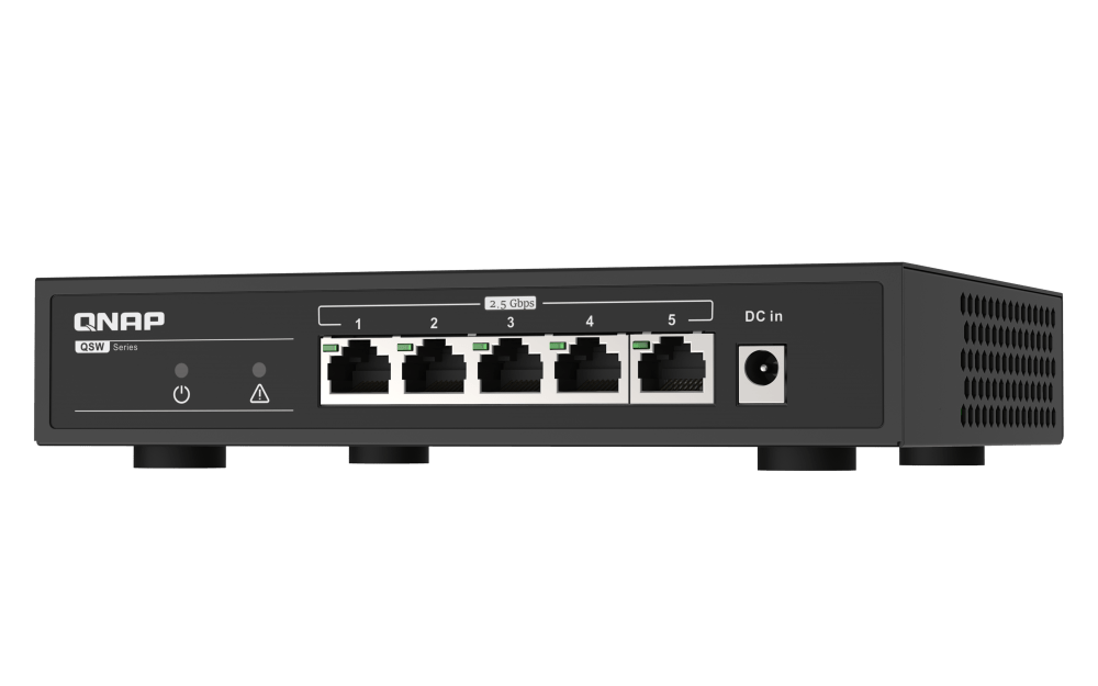 QNAP QSW-1105-5T 5-Port 2.5Gbe Professional Networking Switch - ACE Peripherals