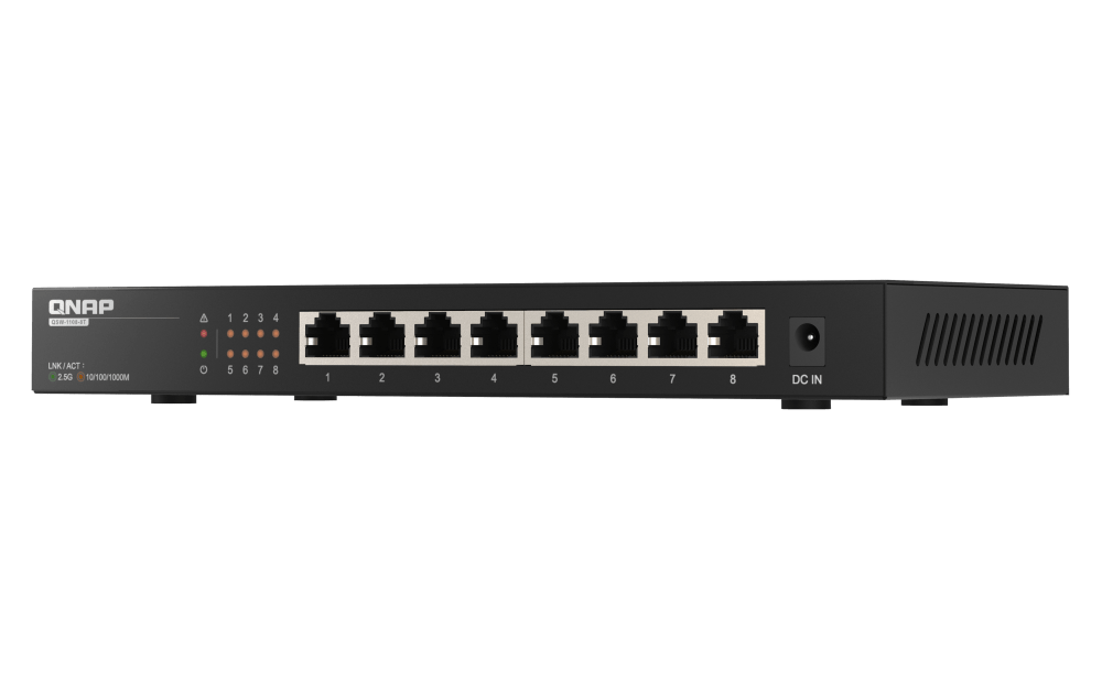 QNAP QSW-1108-8T 8-Port 2.5Gbe Professional Networking Switch - ACE Peripherals