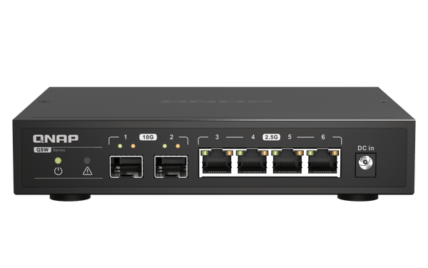 QNAP QSW-2104-2S 6-Port 2.5/10Gbe Professional Networking Switch - ACE Peripherals