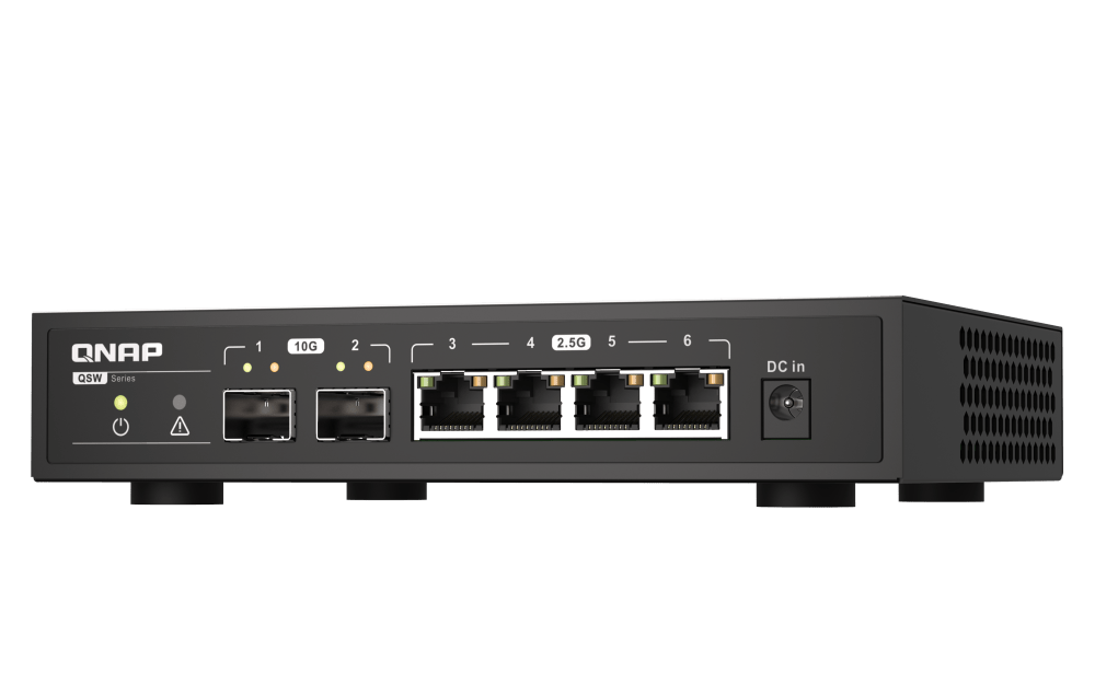 QNAP QSW-2104-2S 6-Port 2.5/10Gbe Professional Networking Switch - ACE Peripherals