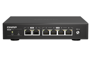 QNAP QSW-2104-2T 6-Port 2.5/10Gbe Professional Networking Switch - ACE Peripherals
