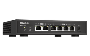 QNAP QSW-2104-2T 6-Port 2.5/10Gbe Professional Networking Switch - ACE Peripherals