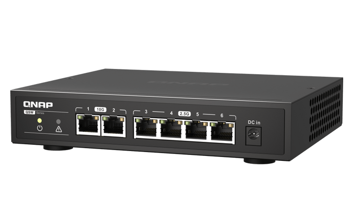 QNAP QSW-2104-2T 6-Port 2.5/10Gbe Professional Networking Switch - ACE Peripherals
