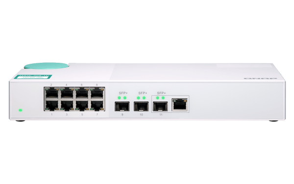 QNAP QSW-308-1C 11-Port 10Gbe Entry Networking Switch - ACE Peripherals