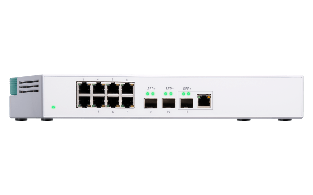 QNAP QSW-308-1C 11-Port 10Gbe Entry Networking Switch - ACE Peripherals