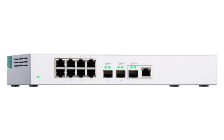 QNAP QSW-308-1C 11-Port 10Gbe Entry Networking Switch - ACE Peripherals