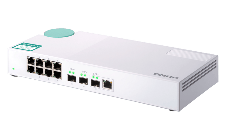 QNAP QSW-308-1C 11-Port 10Gbe Entry Networking Switch - ACE Peripherals