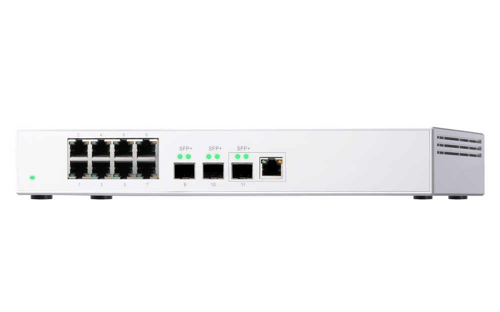 QNAP QSW-308-1C 11-Port 10Gbe Entry Networking Switch - ACE Peripherals