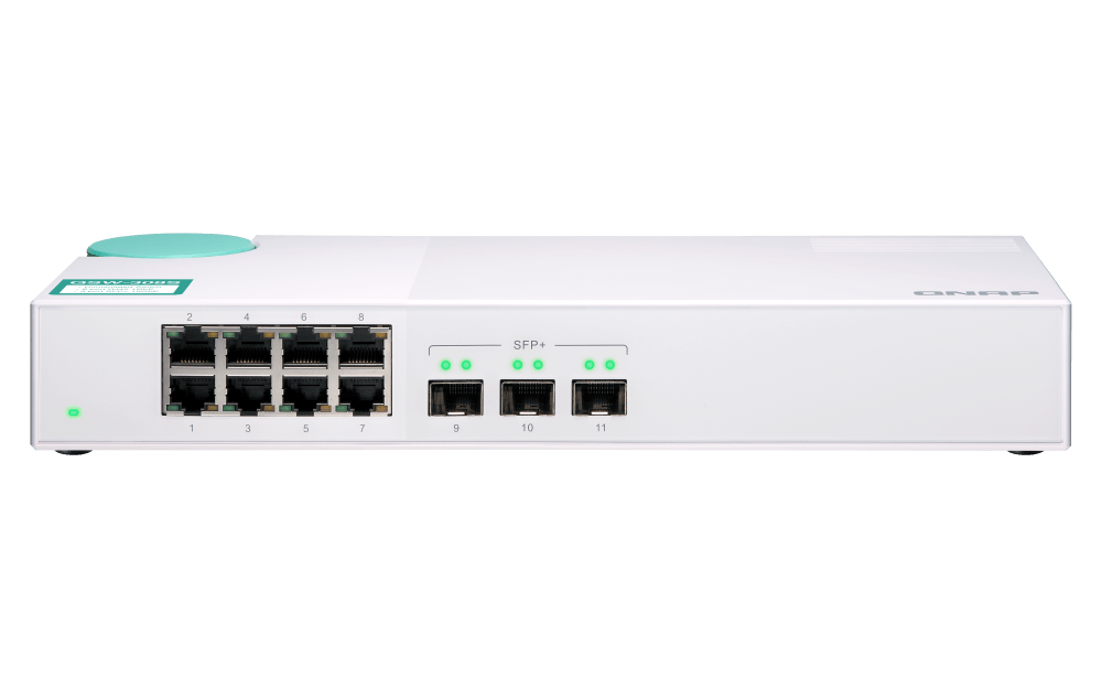 QNAP QSW-308S 11-Port 10Gbe Entry Networking Switch - ACE Peripherals