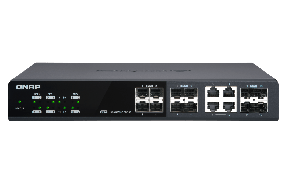 QNAP QSW-M1204-4C 12-Port 10GbE Managed Switch - ACE Peripherals